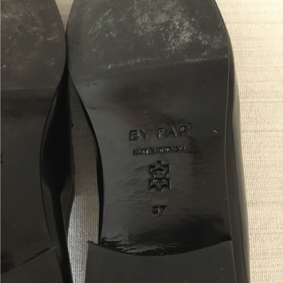 By Far Nick Chain Anklet Patent Leather Loafers size 37 missing chains - Picture 13 of 13